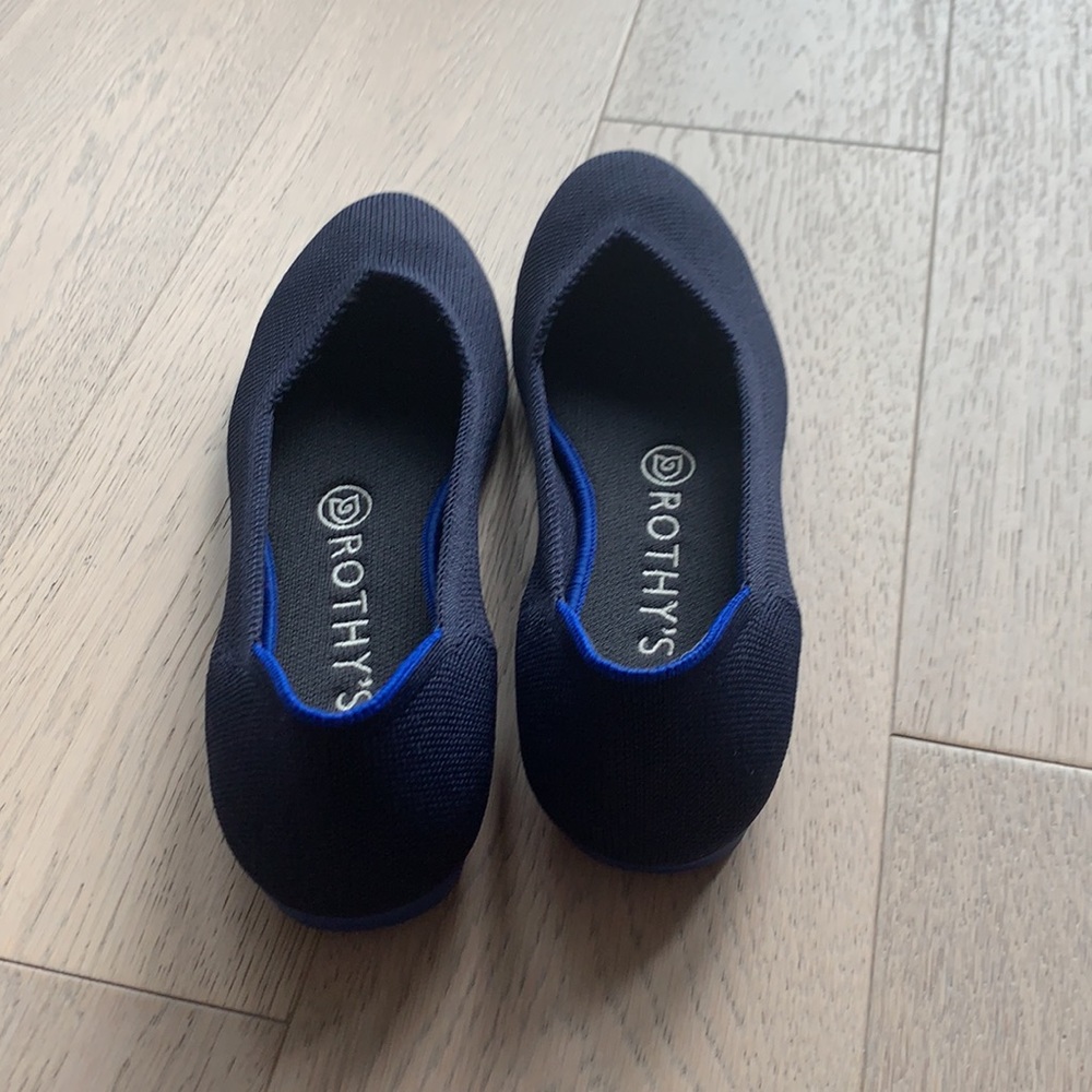 Rothy’s “The Flat” in navy - Picture 2 of 4